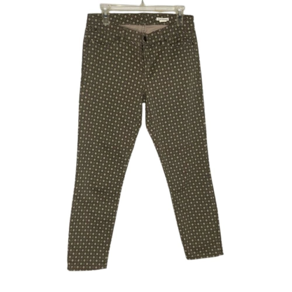 Club Monaco Size 8 Twill Stretch Mid-rise Pattern Pants
